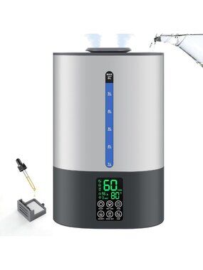 6L Warm & Cool Mist Humidifier for Bedroom, Large Room & Plants - Quiet